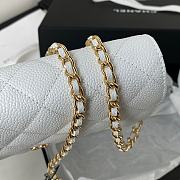 Chanel Wallet on chain WOC white Lambskin 19cm - 3