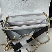 Chanel Wallet on chain WOC white Lambskin 19cm - 2