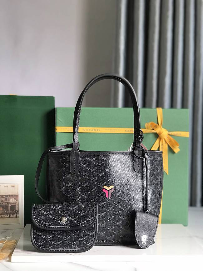 Goyard Black Anjou Mini - Black 20x20x10cm - 1