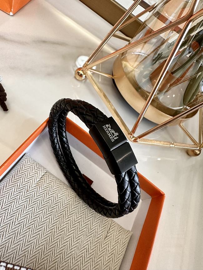 Hermès - bracelet Goliath black 20cm - 1
