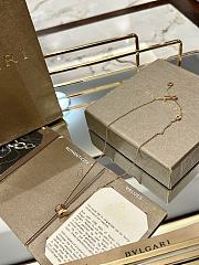 Bvlgari Matte Black Ceramic Necklace in Rose Gold - 3