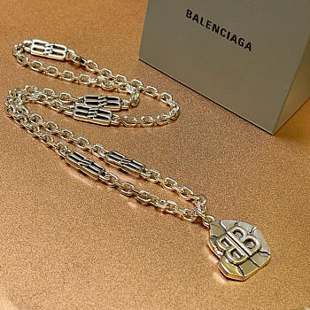 Balenciaga Necklace in silver for mens