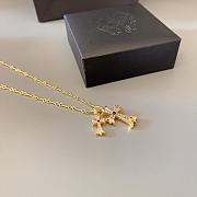 Chrome Hearts necklace in gold - purle pendant - 5