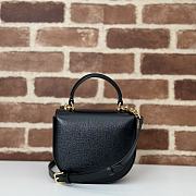 Gucci Horsebit 1955 Mini Handbag Leather - Black 18x15x6.5cm - 4