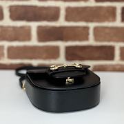 Gucci Horsebit 1955 Mini Handbag Leather - Black 18x15x6.5cm - 6