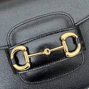 Gucci Horsebit 1955 Mini Handbag Leather - Black 18x15x6.5cm - 3