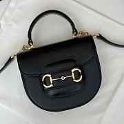 Gucci Horsebit 1955 Mini Handbag Leather - Black 18x15x6.5cm - 2