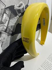 Miumiu headband - yellow - 1
