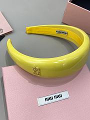 Miumiu headband - yellow - 6