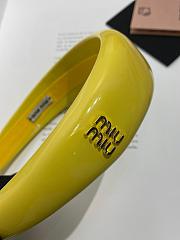 Miumiu headband - yellow - 5