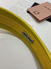 Miumiu headband - yellow - 4