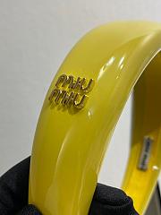 Miumiu headband - yellow - 3