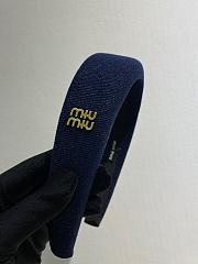 Miumiu headband - navy - 1