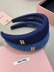 Miumiu headband - navy - 3