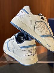 DIOR AND HYLTON NEL B27 Uptown Low-Top Sneaker White and Blue Smooth - 4