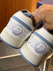 DIOR AND HYLTON NEL B27 Uptown Low-Top Sneaker White and Blue Smooth - 3