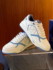 DIOR AND HYLTON NEL B27 Uptown Low-Top Sneaker White and Blue Smooth - 2