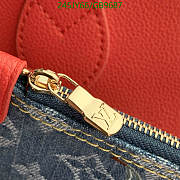 Louis Vuitton x Takashi Murakami Cherry Neverfull Inside Out BB Denim Monogram 26.5x16.5x11cm - 4