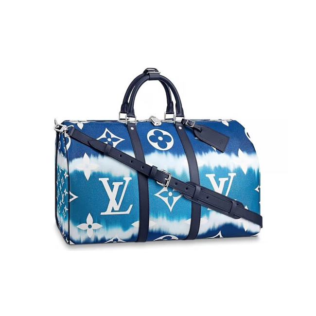 LOUIS VUITTON Monogram Escale Keepall Bandouliere 50 Blue 50x29x23cm - 1