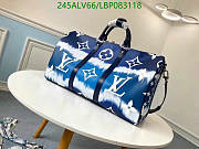 LOUIS VUITTON Monogram Escale Keepall Bandouliere 50 Blue 50x29x23cm - 3