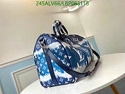 LOUIS VUITTON Monogram Escale Keepall Bandouliere 50 Blue 50x29x23cm - 6