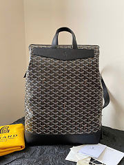 GOYARD Goyardine Calfskin Cisalpin MM Backpack Black 43x33x14cm - 4