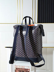 Goyard Navy Blue Goyard Cisalpin Backpack 33x43x14cm - 2