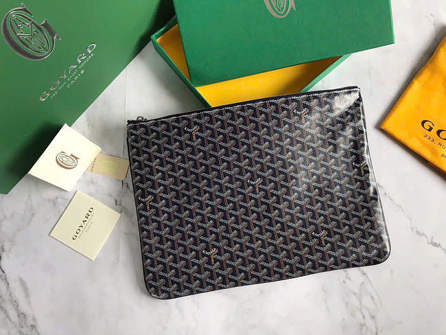 Goyard Sena Clutch MM Special Navy 36x26x0.5cm - 1