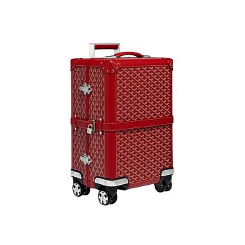 Goyard Bourget PM Trolley Case Red 36x50x24cm