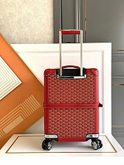 Goyard Bourget PM Trolley Case Red 36x50x24cm - 5