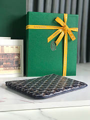 Goyard Senat PM Flat Pouch Navy Blue 20x15cm - 2