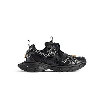 Balenciaha 3XL Chain black polyurethane and polyester sneakers 825622W3XPL1882
