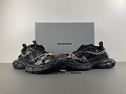 Balenciaha 3XL Chain black polyurethane and polyester sneakers 825622W3XPL1882 - 3