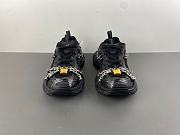 Balenciaha 3XL Chain black polyurethane and polyester sneakers 825622W3XPL1882 - 2