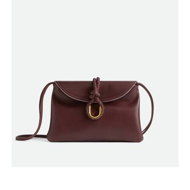 BOTTEGA VENETA Smooth Calfskin Medium Liberta Shoulder Bag Brown 30x20x8cm - 1