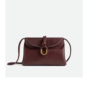 BOTTEGA VENETA Smooth Calfskin Medium Liberta Shoulder Bag Brown 30x20x8cm - 1