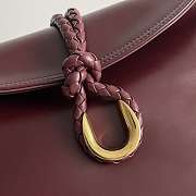 BOTTEGA VENETA Smooth Calfskin Medium Liberta Shoulder Bag Brown 30x20x8cm - 6