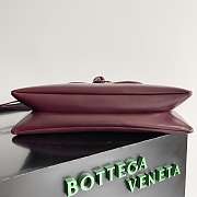 BOTTEGA VENETA Smooth Calfskin Medium Liberta Shoulder Bag Brown 30x20x8cm - 5