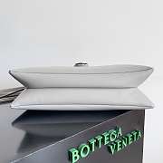 BOTTEGA VENETA Smooth Calfskin Medium Liberta Shoulder Bag Grey 30x20x8cm - 3