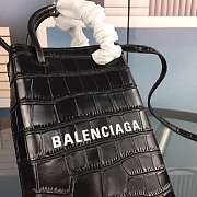 Balenciaga Phone Holder Crossbody Bag Black 12x18x7cm - 6