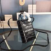 Balenciaga Phone Holder Crossbody Bag Black 12x18x7cm - 3