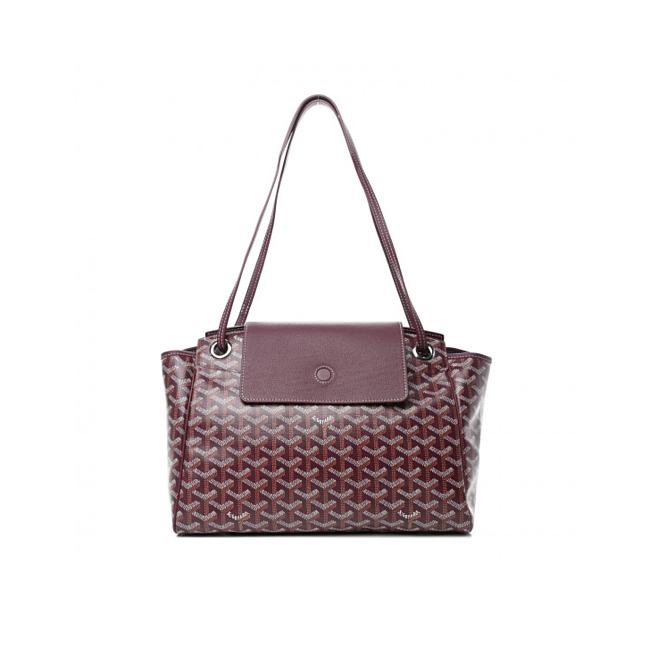 GOYARD Goyardine Rouette PM Burgundy 30x24x14.5cm - 1