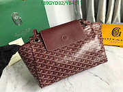 GOYARD Goyardine Rouette PM Burgundy 30x24x14.5cm - 6