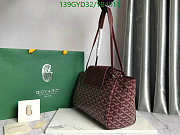GOYARD Goyardine Rouette PM Burgundy 30x24x14.5cm - 3