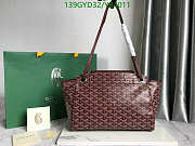 GOYARD Goyardine Rouette PM Burgundy 30x24x14.5cm - 2
