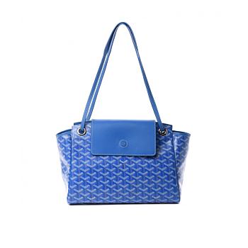 GOYARD Goyardine Rouette PM Sky Blue 30x24x14.5cm
