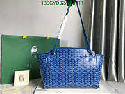 GOYARD Goyardine Rouette PM Sky Blue 30x24x14.5cm - 5