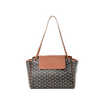 GOYARD Goyardine Rouette PM Black Gold 30x24x14.5cm