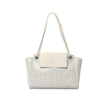 GOYARD Goyardine Rouette PM White 30x24x14.5cm