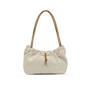 Saint Laurent Mini leather shoulder bag - white color 24x14x4cm - 1